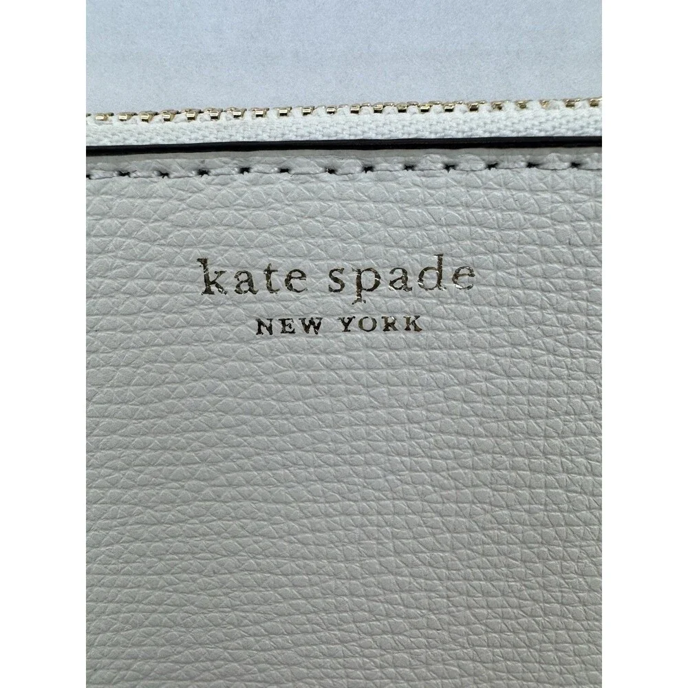 Brand New Kate Spade New York White Zipper Pouch